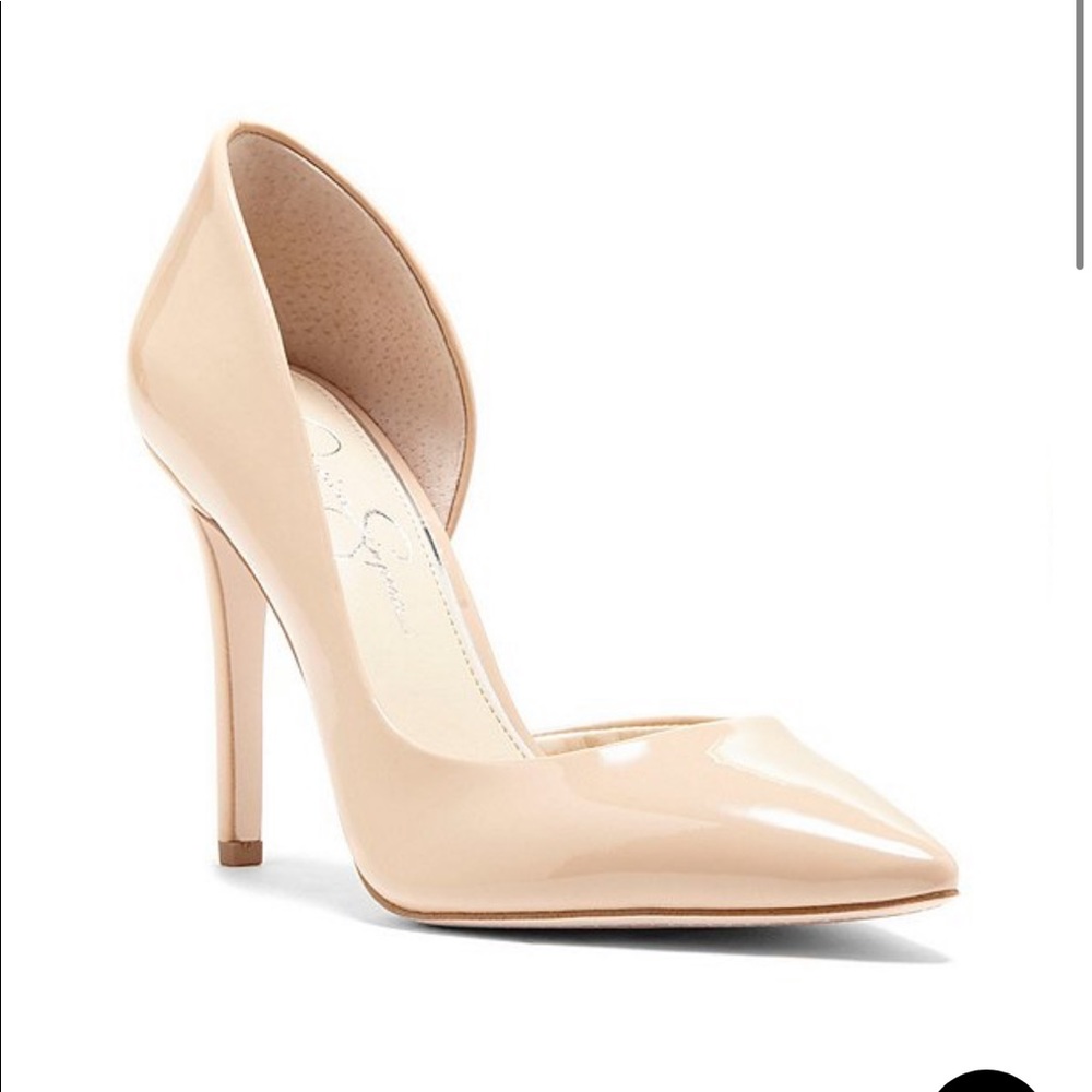 Jessica Simpson Prizma Patent d'Orsay Pumps - NUDE